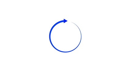 circle arrow icon refresh and reload animated, circle Loading bar animation, Loading circle animation with arrow, loading bar 4k video, Loading bar concept, Digital Creative Loading bar, Abstract load