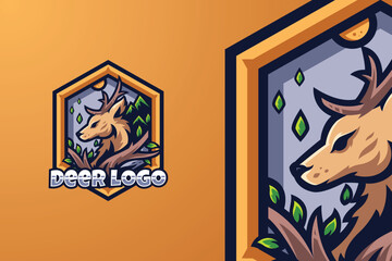Deer Mascot Logo Design