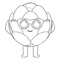 brussels wearing sunglass vector illustration