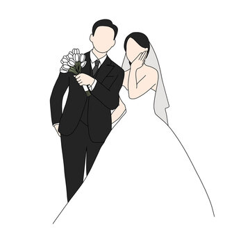 recommend clip art: bride and groom
