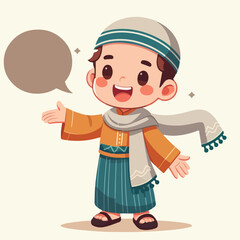 Boy wearing a hat and scarf, suitable for winterthemed designs, holiday cards, childrens fashion blogs, seasonal advertising campaigns.