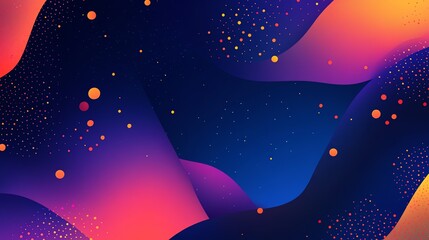 Fototapeta premium Abstract Fluid Background, Purple and Orange Gradient, Dynamic Design