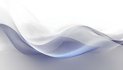 Fototapeta premium Sci-fi abstract blue background with dotted curved wavy lines. Technology futuristic design. Dynamic digital wave. Abstract nanotechnology flow. Science background concept. 3d rendering background