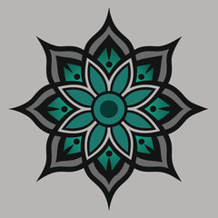 Mandala Color Art Vector Illustration