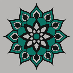 Mandala Color Art Vector Illustration