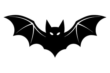 Vector Halloween Bat Icon Illustration Silhouette