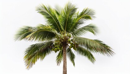 palm tree isolated on white