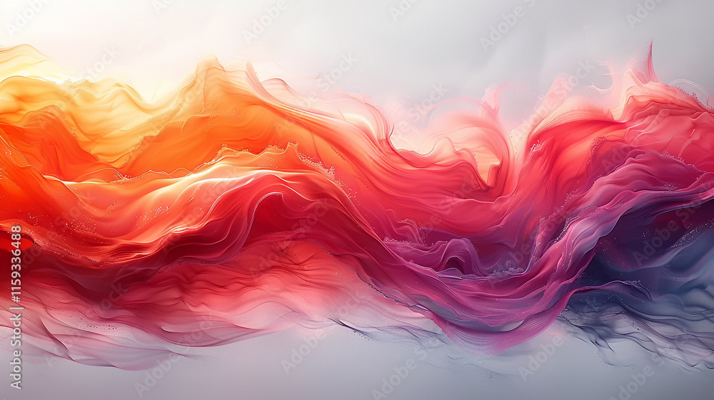 Poster captivating display of colorful clouds blending at sunset, creating wonder.