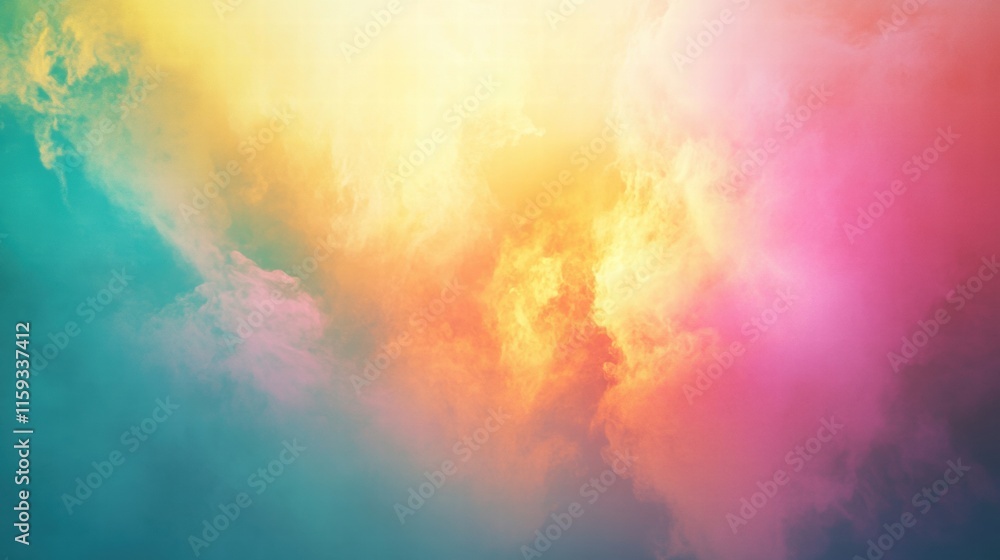 Fototapete Vibrant abstract explosion of colors creating a dynamic and eye catching background for creative projects. Generative AI
