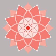 Mandala Color Art Vector Illustration