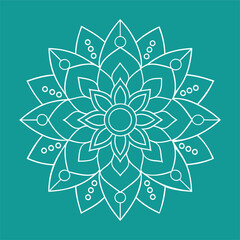 Mandala Art Vector Illustration