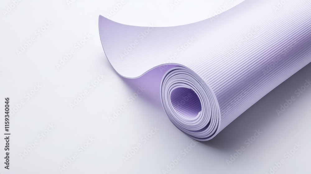 Poster rolled purple sheet of textured material displaying smooth curves and intricate patterns, ideal for 