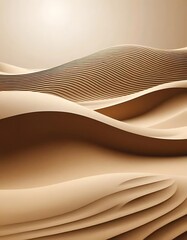 Obraz premium Abstract Sand Dune Landscape Artistic Rendering