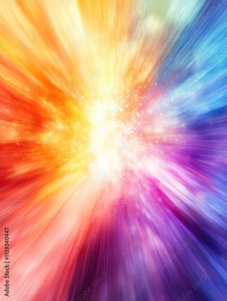 Poster vibrant colors burst into an abstract explosion creating dynamic visual space for creative text. gen