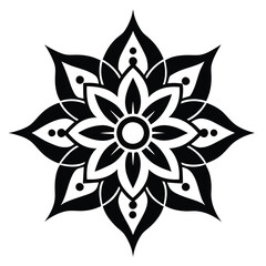 Mandala Line Art Vector Illustration