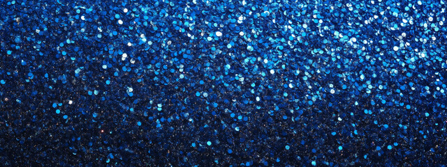 Azure blue metallic gradient with a glowing shimmer and delicate glitter texture