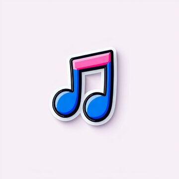 recommend clip art: Musical note icons. Key signature symbols. Modern designs on a white backdrop.