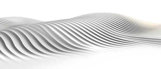 A white background with a wave pattern