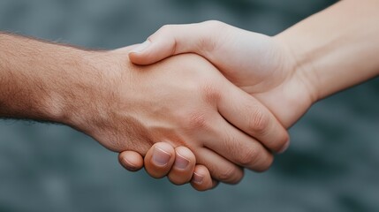 Two hands shaking hands