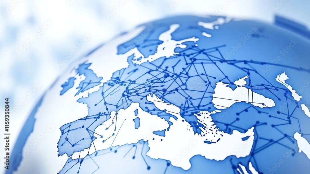 Poster global network connections: a visual representation of interconnectivity