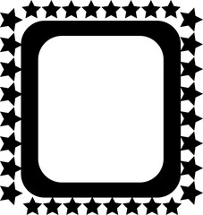 Shiny mirror vector icon design isolated on white, face, oval