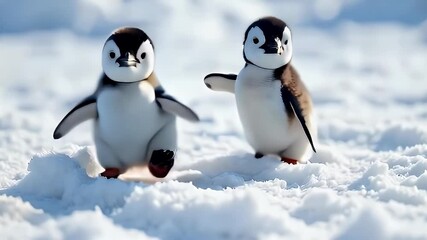 Playful penguins - penguin photo shoot