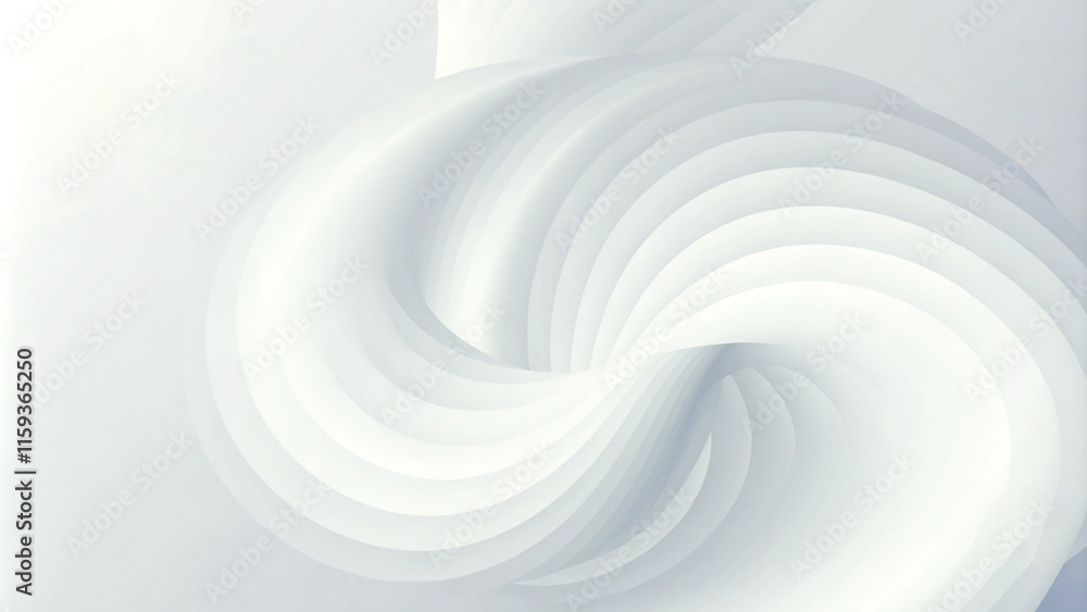 Poster white and grey fluid wave. duotone geometric compositions with gradient 3d flow shape. innovation mo