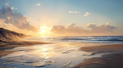 Obraz premium serenityscape gentle waves