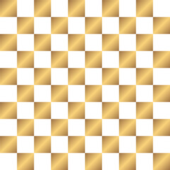 Seamless abstract cage pattern.; The golden square. Geometric and modern vintage background. Vector illustration.