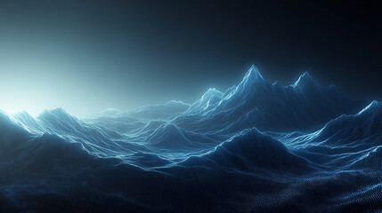 3D Binary Data Landscape.