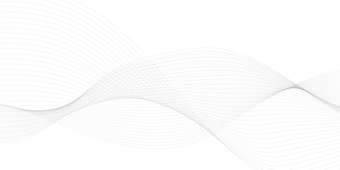 Abstract grey smooth element swoosh speed wave modern stream background. Abstract wave line for brochure, flyer, banner, template, wallpaper background with wave design. Abstract business wave lines.