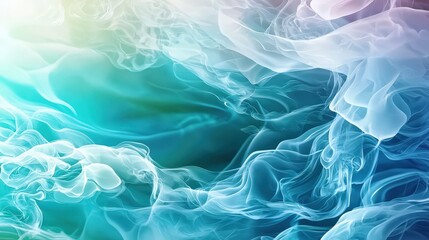 Fototapeta premium Cool turquoise merging into soft aqua for a refreshing feel