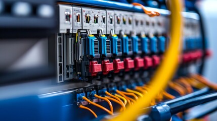 Intricate Network of Electrical Components in Modern Technological Infrastructure