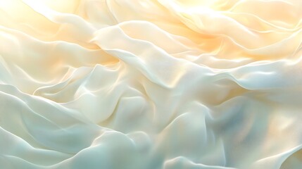Obraz premium Draped Cream Colored Fabric Soft Gentle Texture
