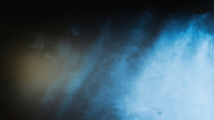 gradient wallpaper of cold blue colors, more texture and grain, worn glitch concept, ideal for modern banner