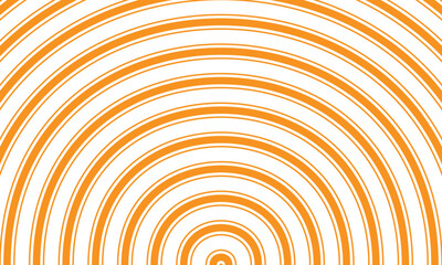 abstract simple decorative orange thin and thick circle line pattern.