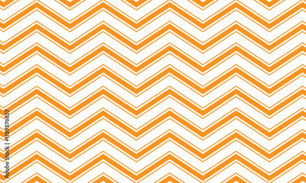 Poster abstract simple decorative orange thin and thick wave line pattern.