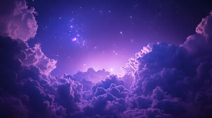 Purple sky with beautiful for wallpapers