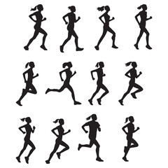running silhouette1.eps