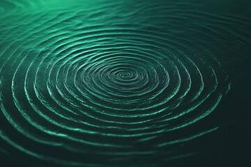 A hypnotic spiral of soft gradients, transitioning from green to blue