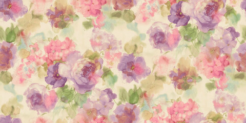 allover flower and geometrical  allover seanless design for printing