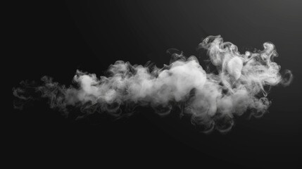 Clouds of smoke or fog in an urban city scene.