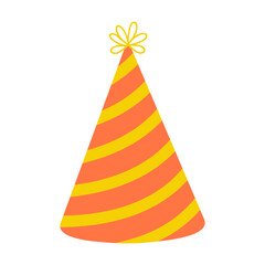 Party hat with bright colors perfect for celebrations and festive occasions