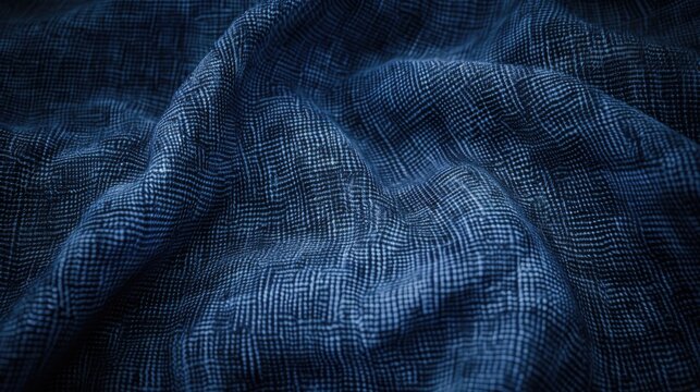 Digital, high-tech fabric with a pattern of circuitry and code elements. Represents the blend of fashion and cyber technology.