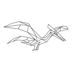 Coloring book for children, Pteranodon © firoz