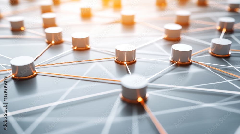 Poster interconnected network: a digital ecosystem of nodes and connections