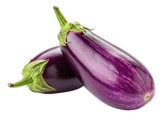 eggplants isolated on white background