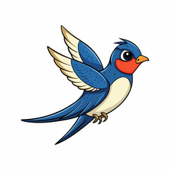 illustration of a Bank Swallow bird