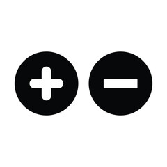 Obraz premium plus minus icon