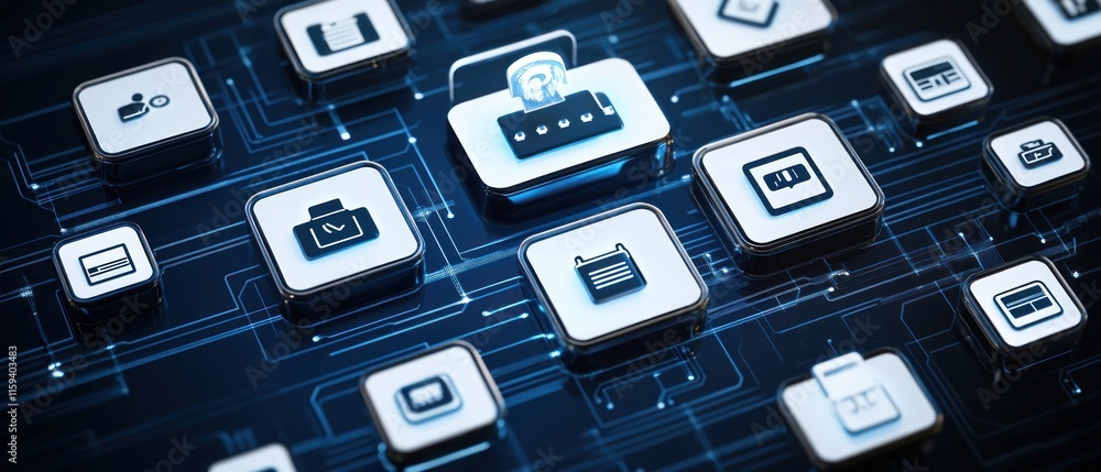 Poster cybersecurity data protection: digital safeguarding of sensitive information